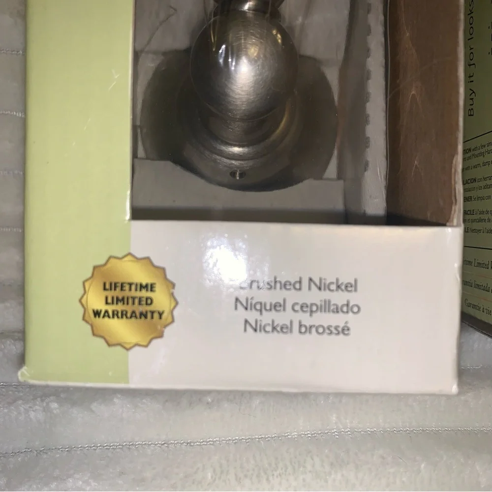 Lot of 2 MOEN Inspirations SAGE COLLECTION Brushed Nickel Robe Hooks DN6803BN